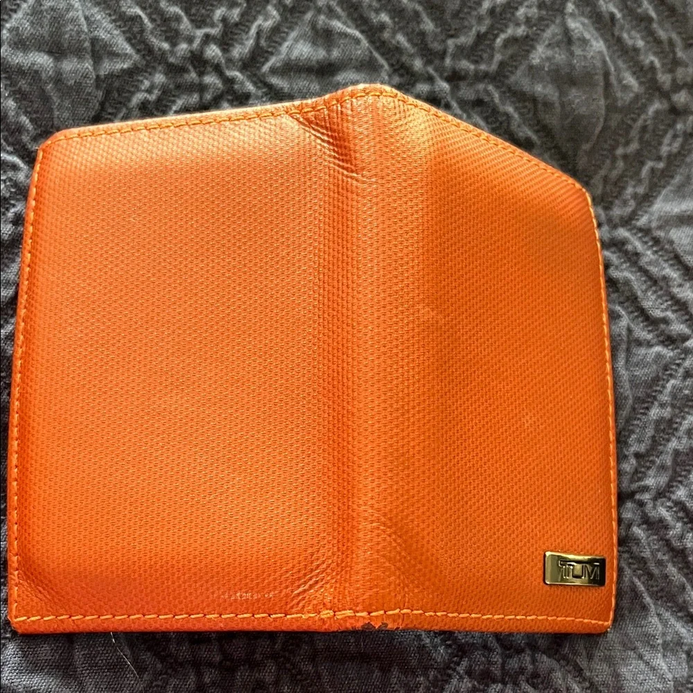 Tumi Vibrant Orange Card Holder